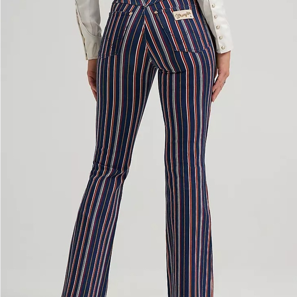 Wrangler Multicolor Striped Flare Pants